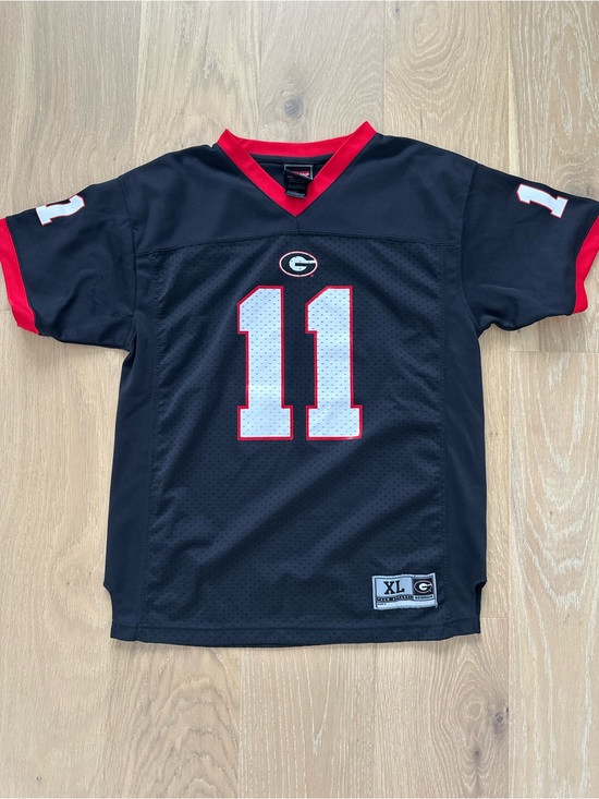 Genuine Stuff Other - UGA Georgia Football Jersey 11 Kids Size XL Red and Black Athletic Game Day Fit